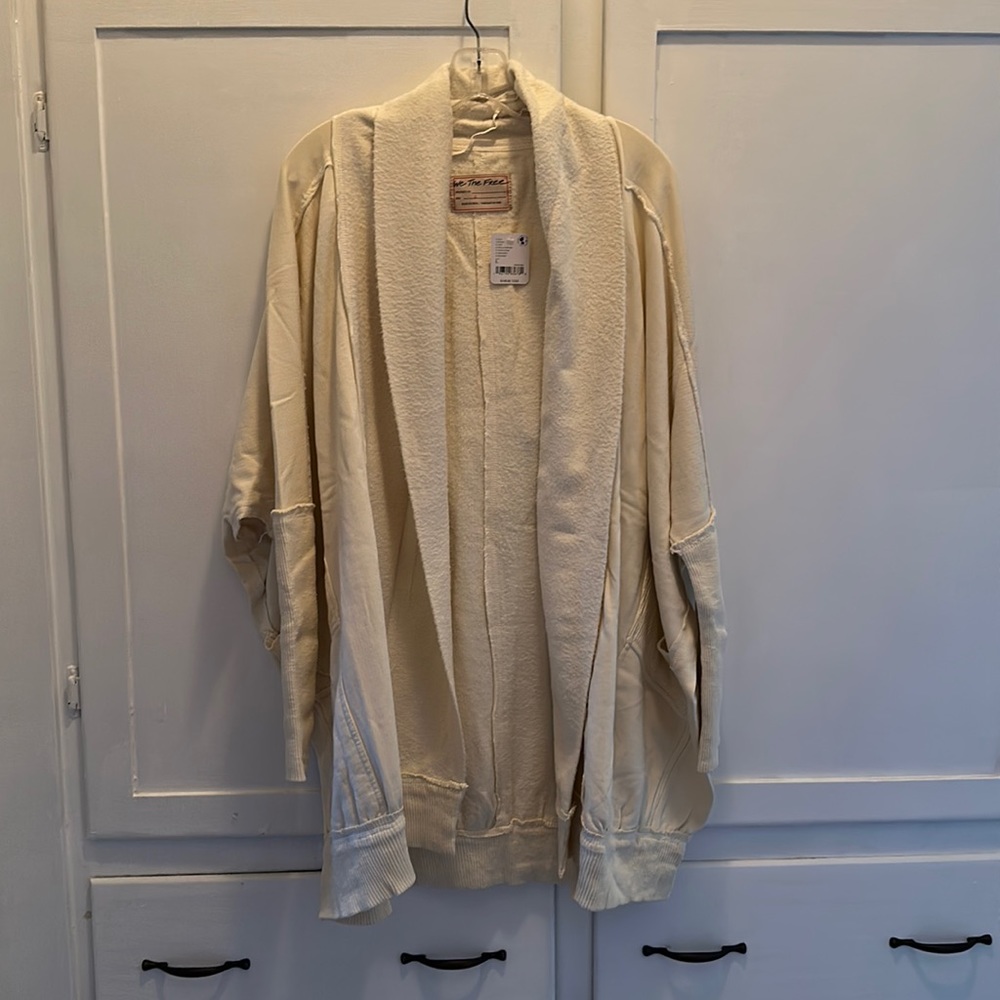 NWOT free people Monday-Friday cardigan size large